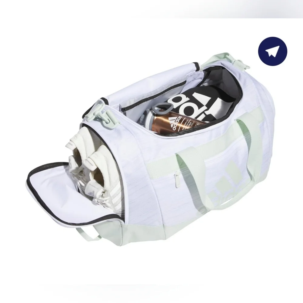 Mint Green and White Backpack